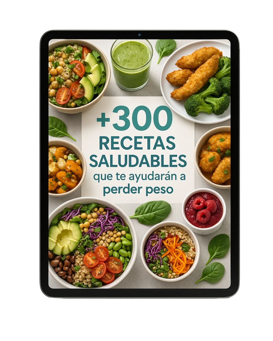 +300 Recetas Saludables (con la compra, te llevas el bonus de regalo)