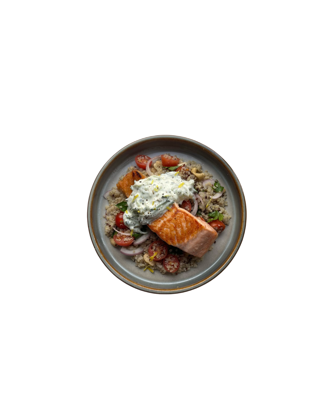 Salmón con quinoa